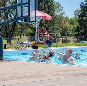 Basketball At The Pool
